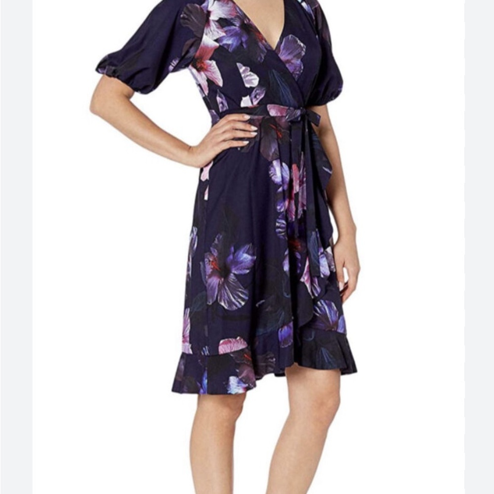 Adrianna Papell faux wrap dress